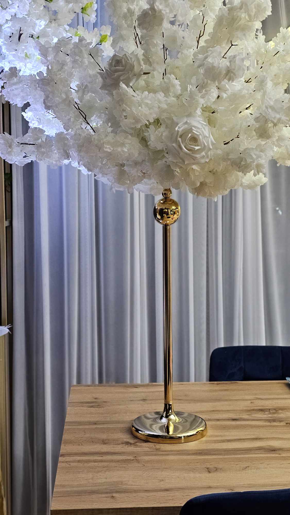Podstawa glam złota z kulką